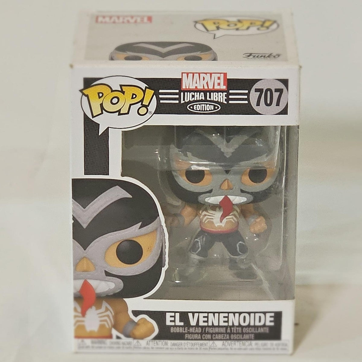 Funko Pop! Marvel Lucha Libre El Venenoide #707 in box