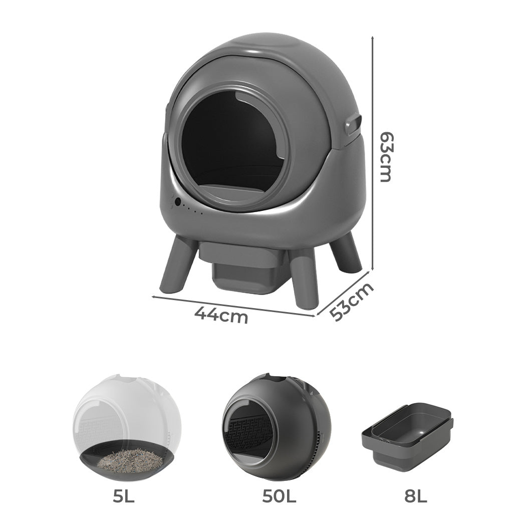 NNEIDS PaWz Smart Self Cleaning Cat Litter Box APP Control