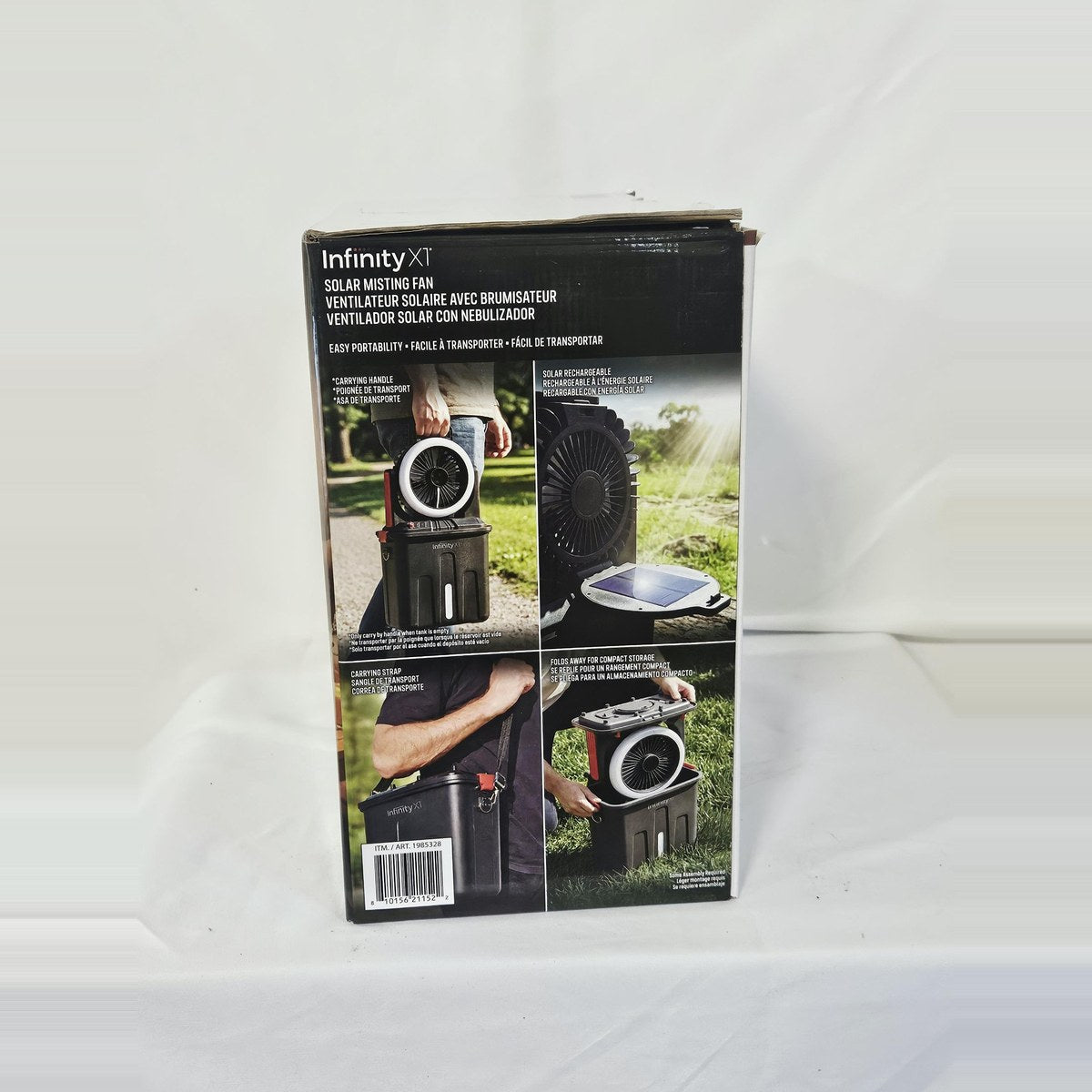 Infinity X1 misting fan portability features