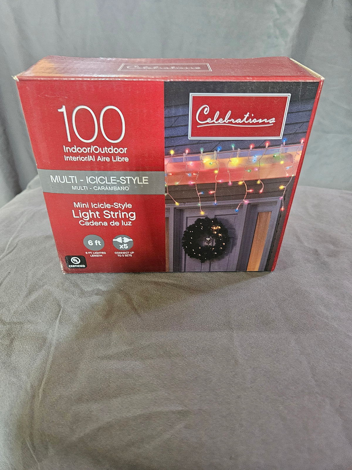 Celebrations 100ct Multi-Icicle-Style Mini Light String, 6 ft.