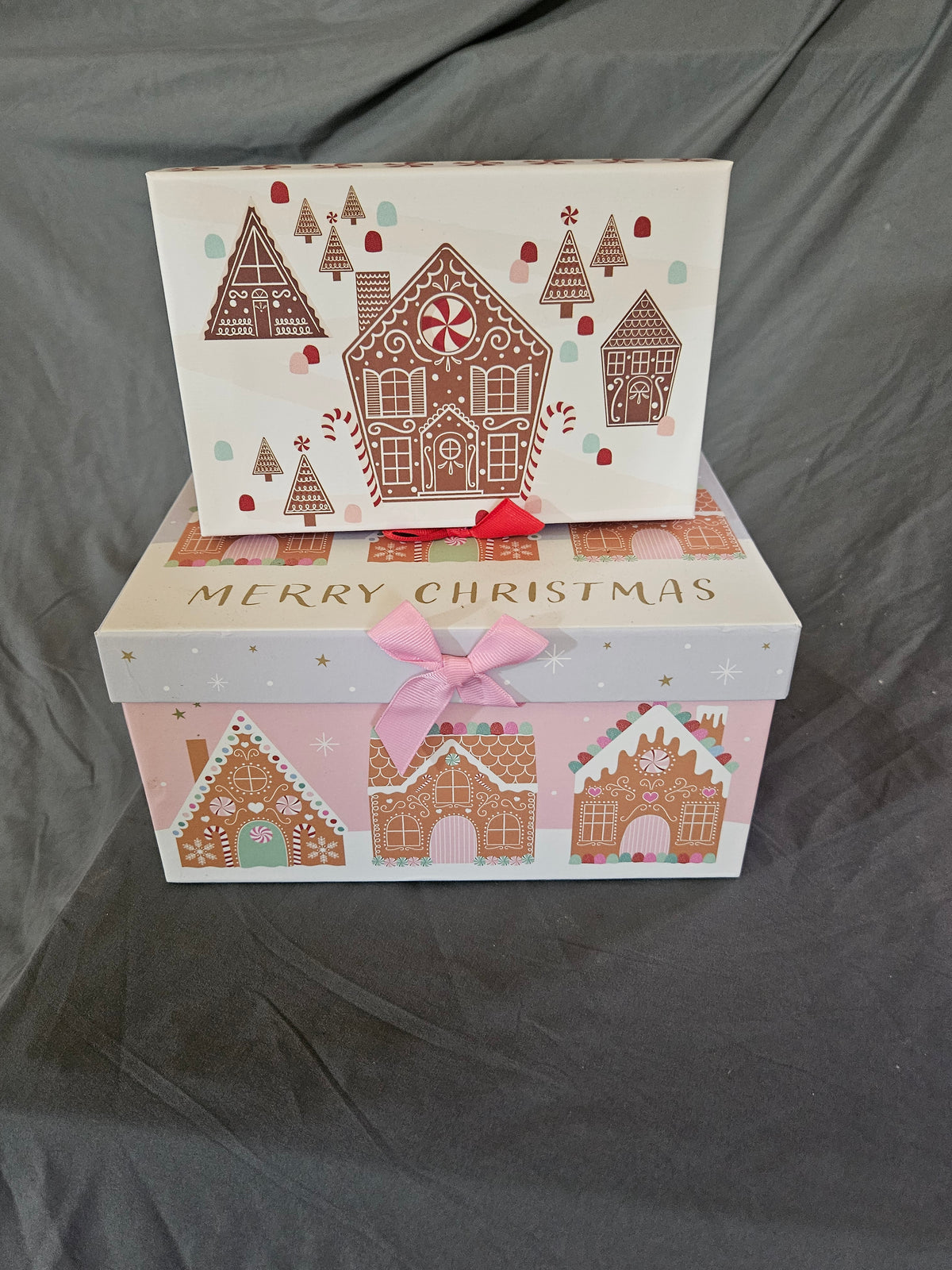Season's Greetings Gingerbread Nesting Gift Box