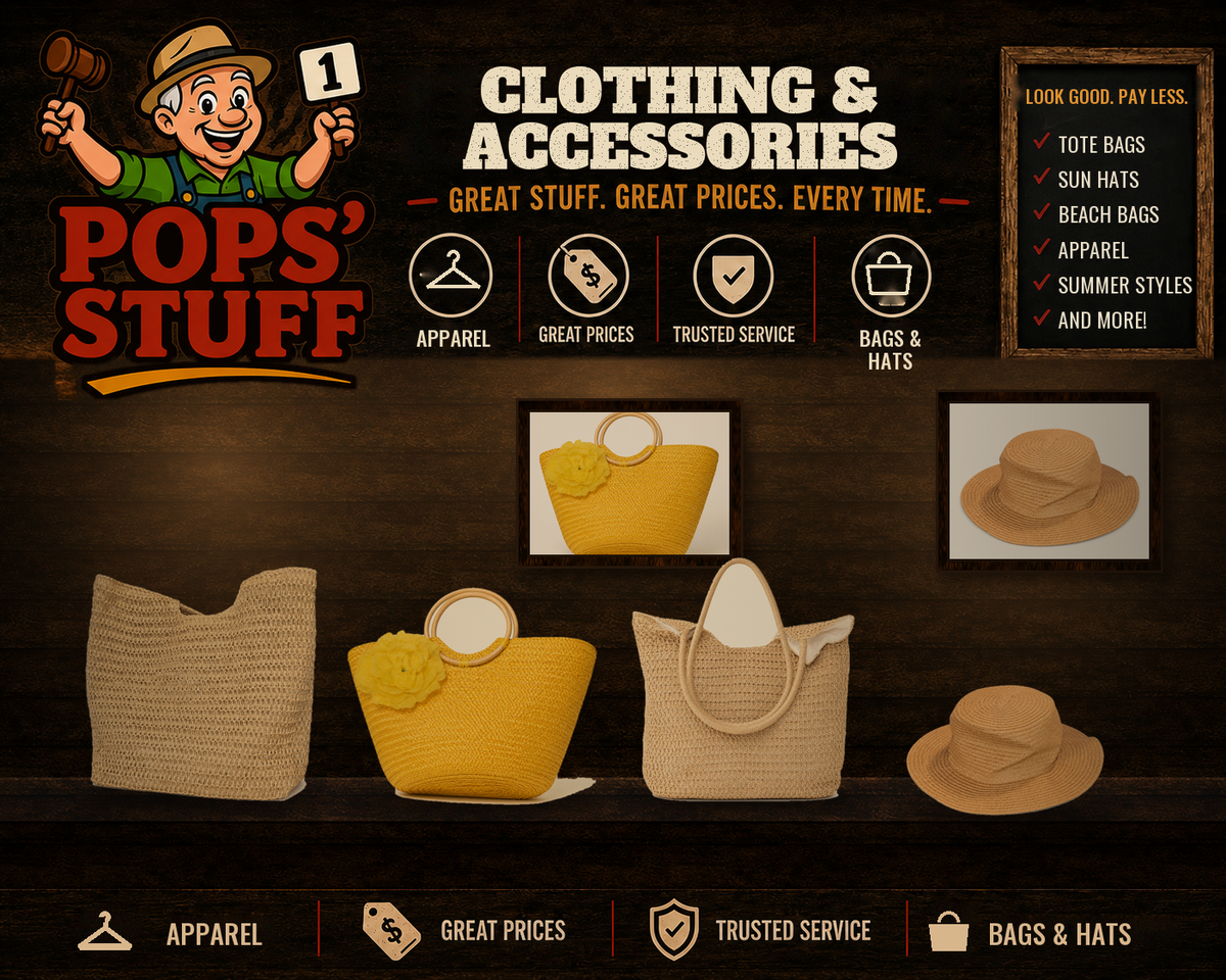 Pops' Stuff Clothing & Accessories category