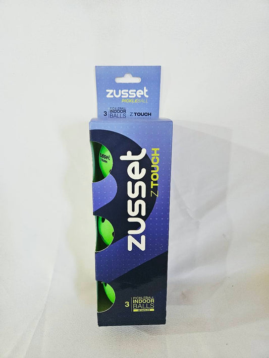 Zusset Z Touch indoor pickleballs 3-pack packaging