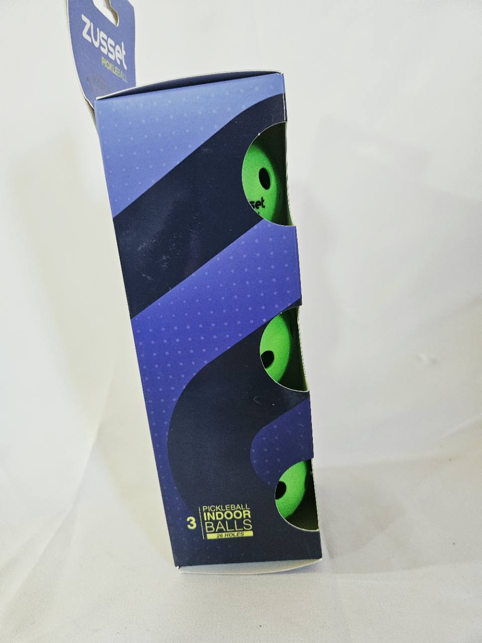 Zusset Z Touch indoor pickleballs 3-pack packaging