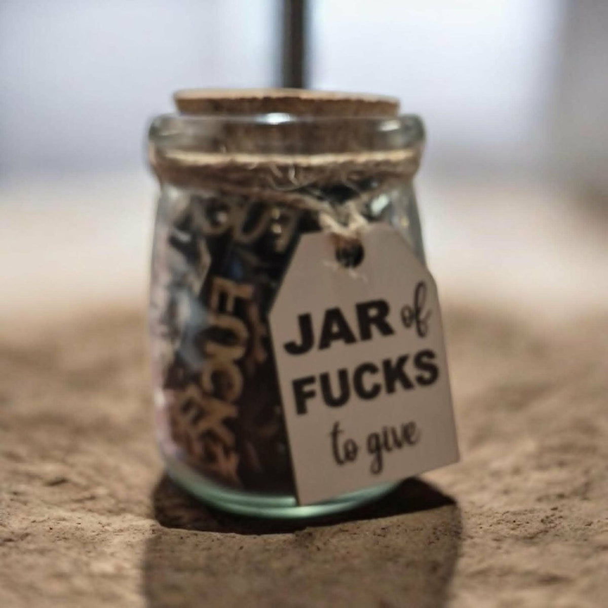 Funny Adult Decor - Strong humor gift - Jar of F^cks