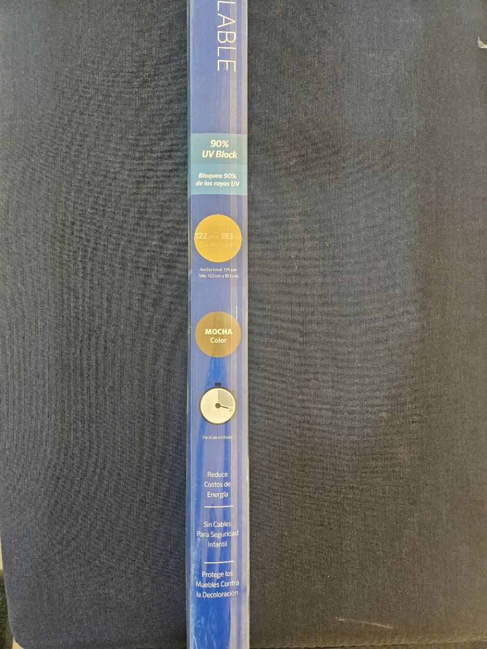 Coolaroo 48 x 72 in Mocha Outdoor Cordless Roller Shade 448264 - New in Box