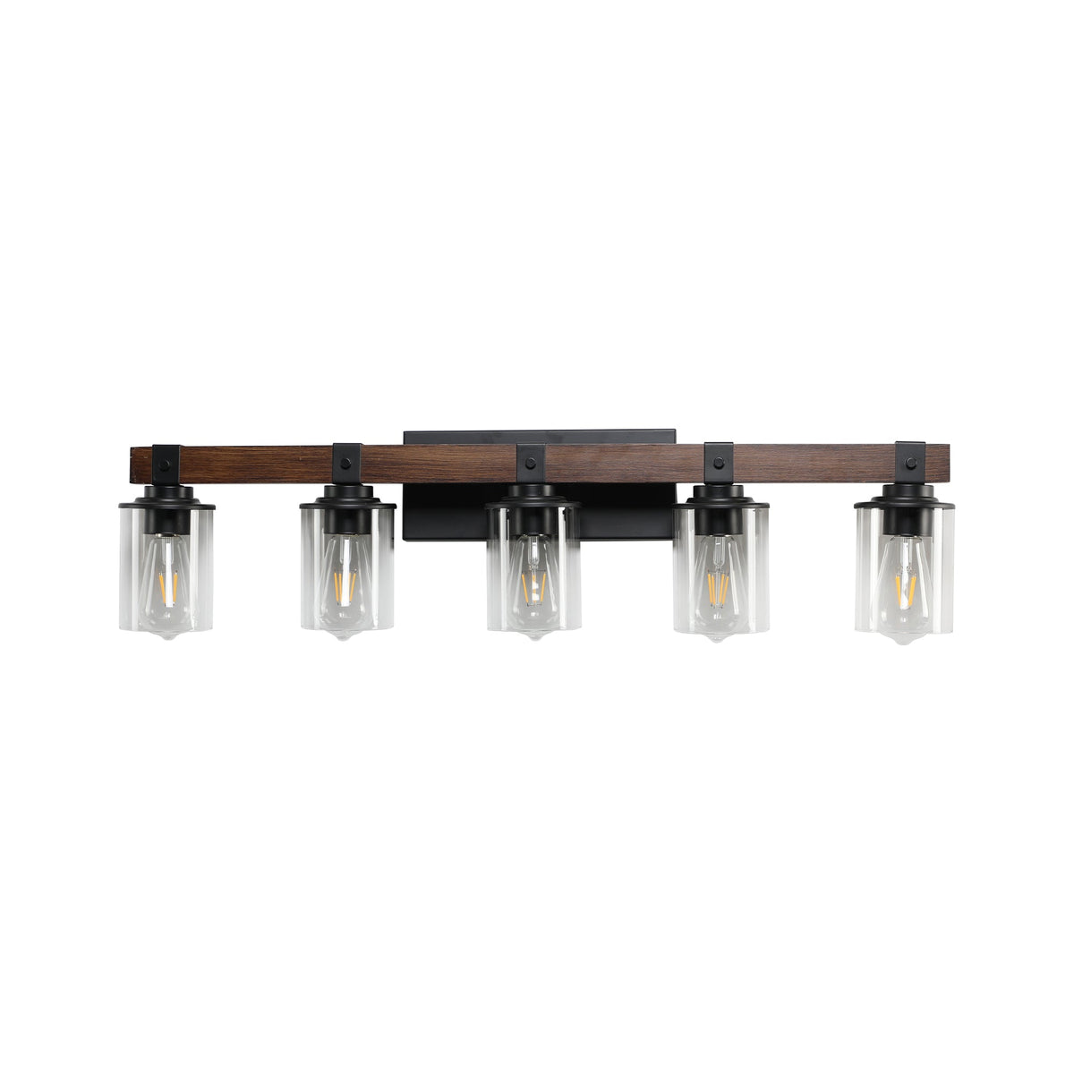 5-Lights Farmhouse Vanity Lights Fixture Rustic Bathroom Light Fixture