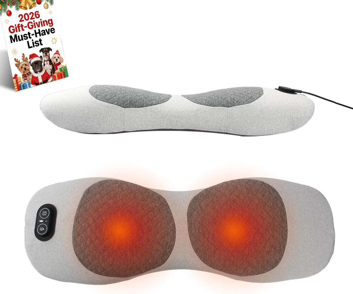 BQFLY heated lumbar back massager pillow