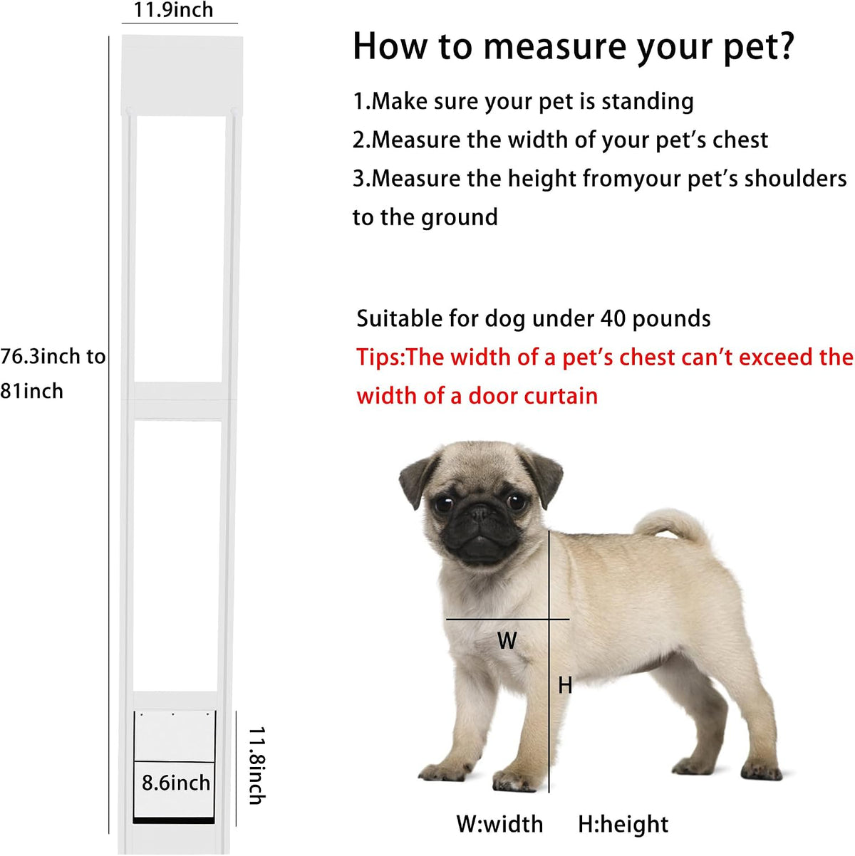Pet door installed in a patio slider