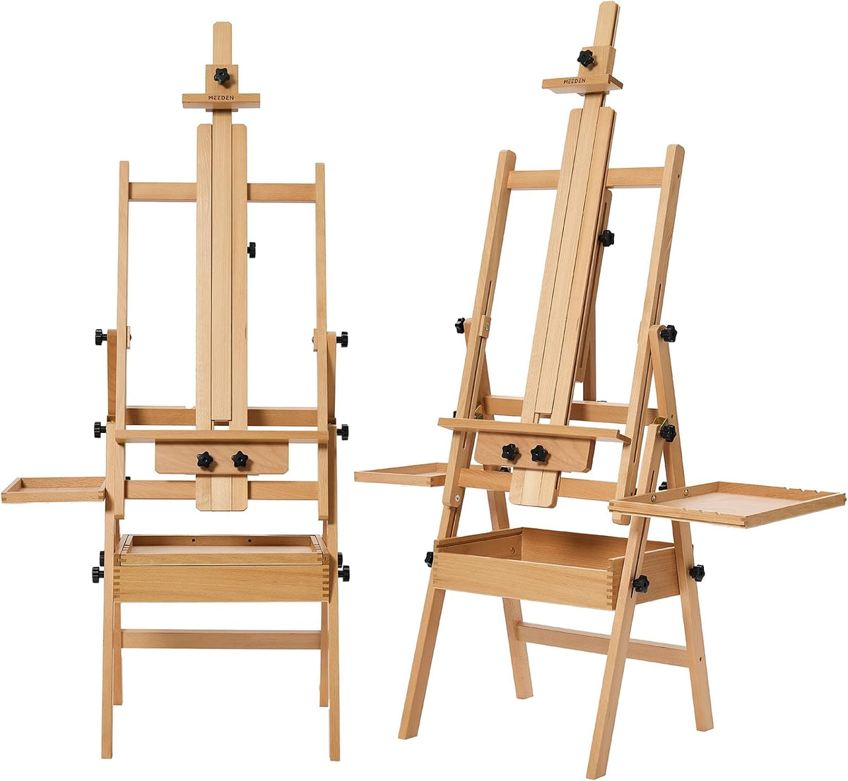 MEEDEN H-frame beech wood art easel