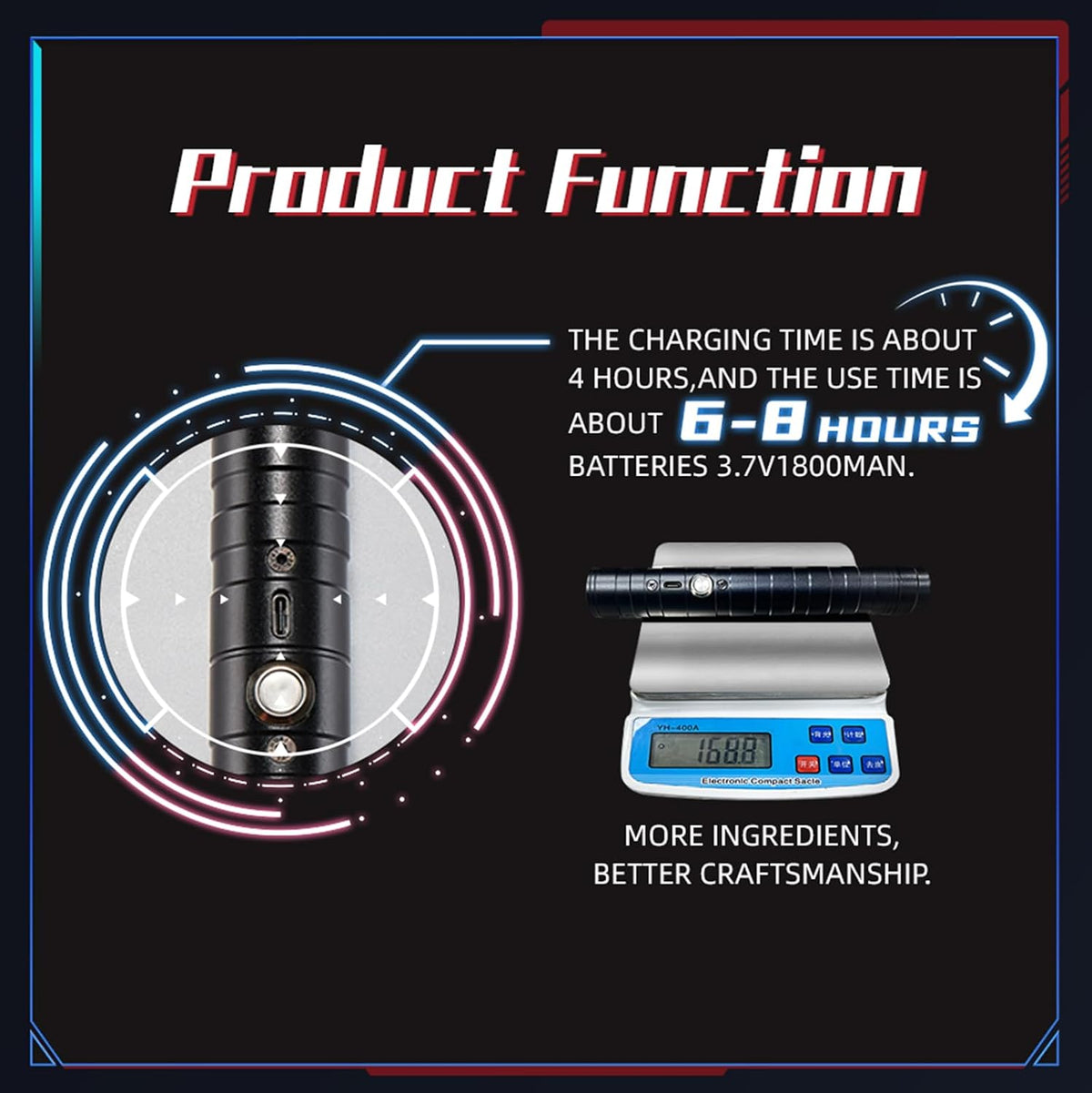Lightsaber set contents