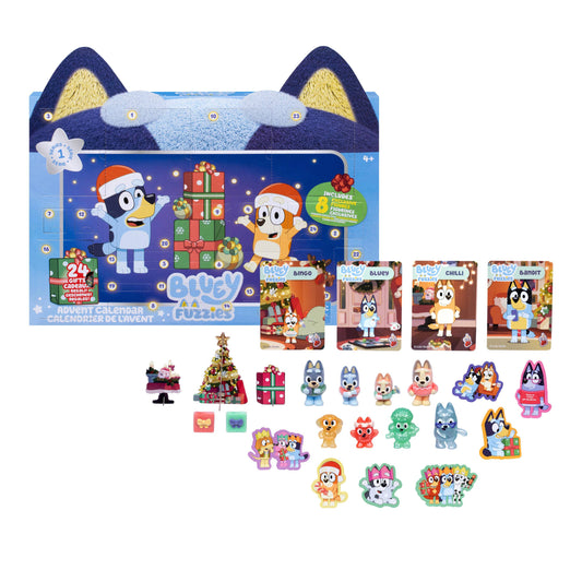 Bluey Fuzzies Advent Calendar | Case of 8