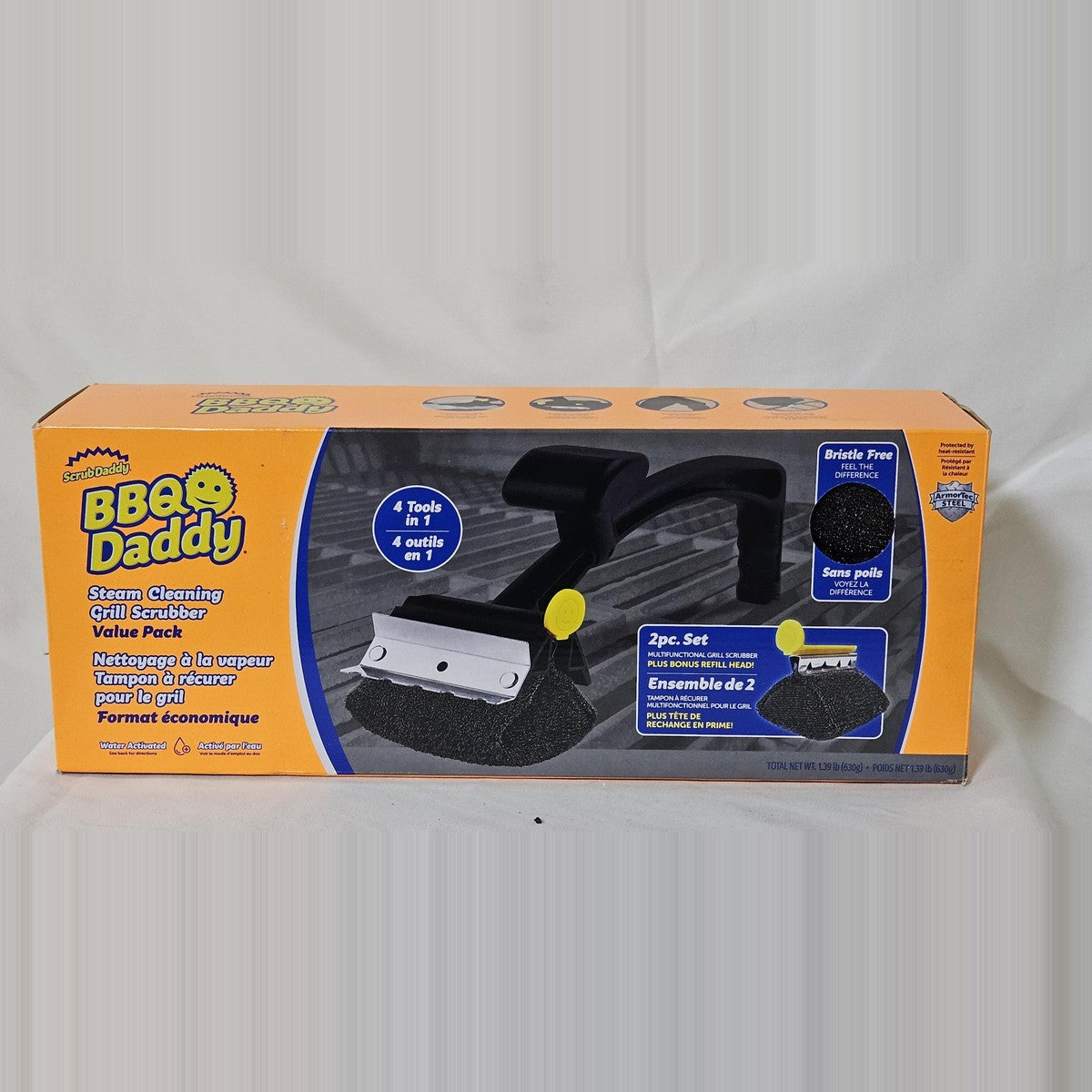 Scrub Daddy BBQ Daddy steam cleaning grill scrubber value pack, front