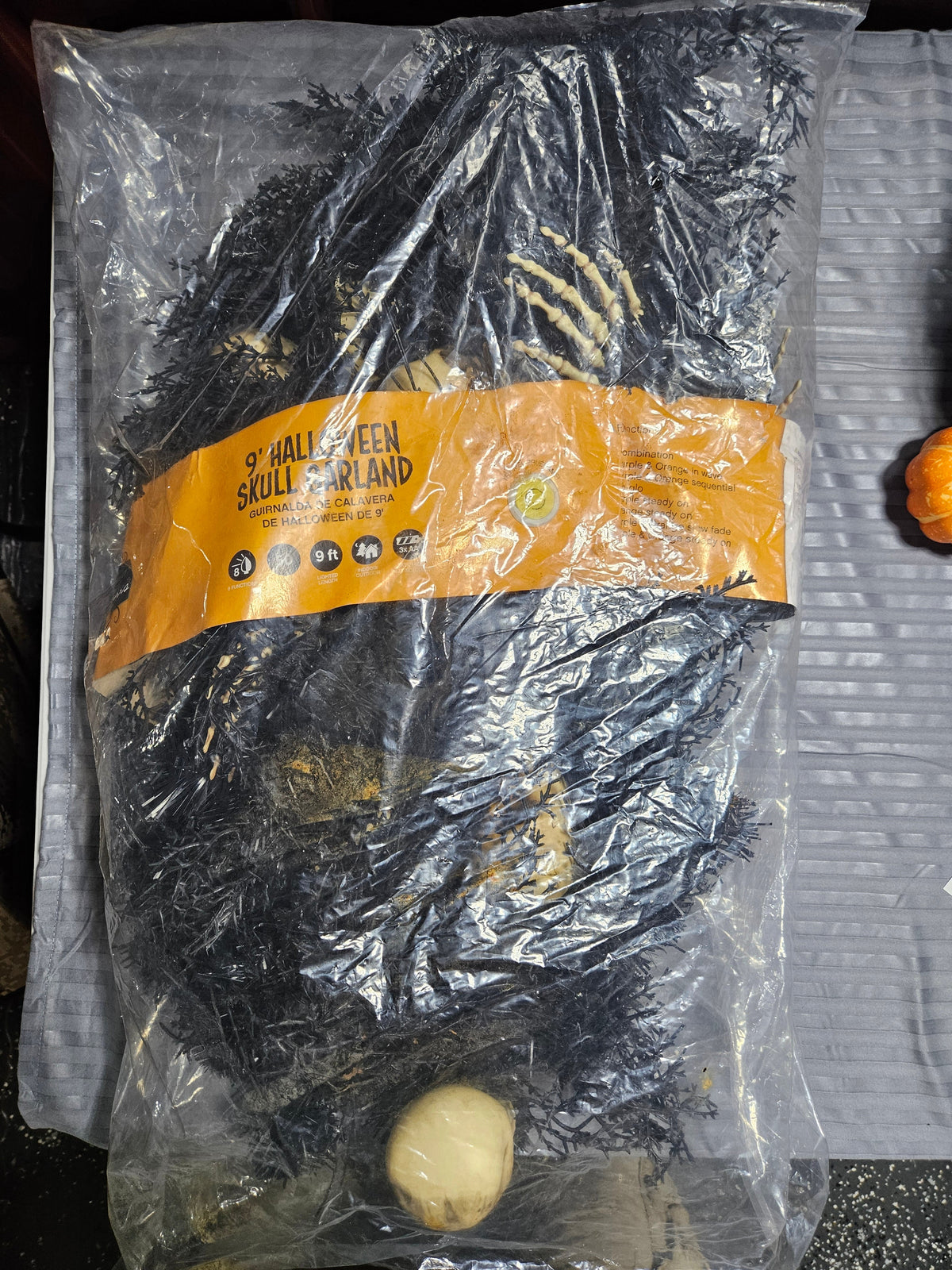 Garland in its original clear retail packaging