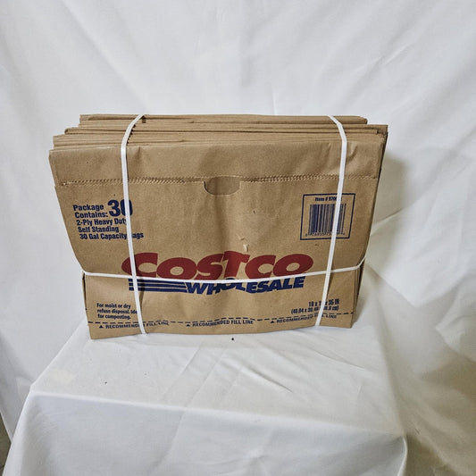 Costco 30-gallon paper lawn and leaf bags, bundle of 30