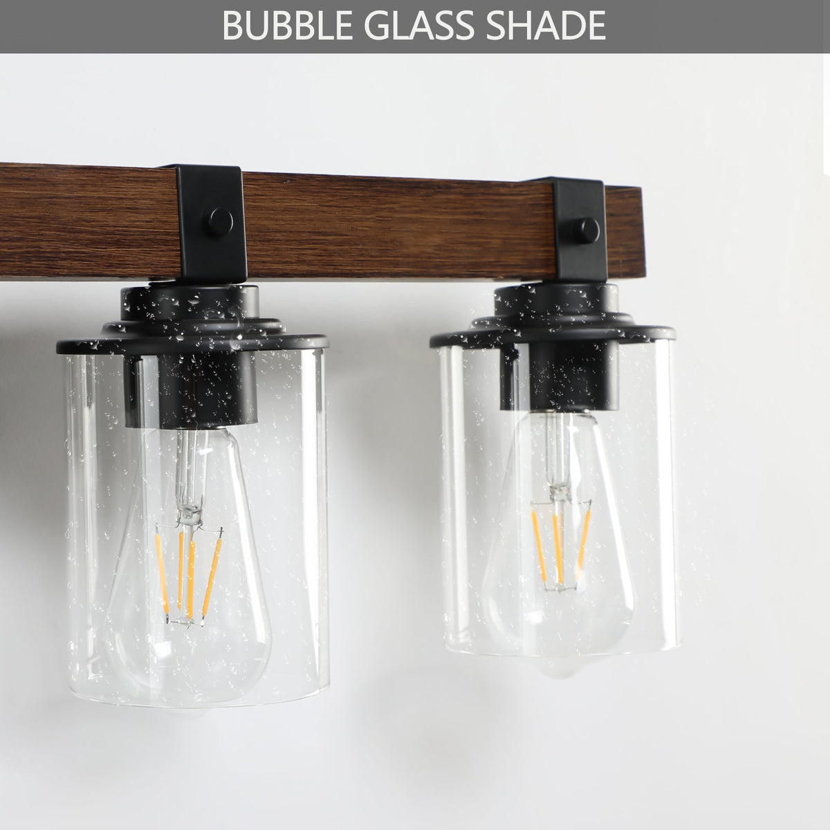 5-Lights Farmhouse Vanity Lights Fixture Rustic Bathroom Light Fixture