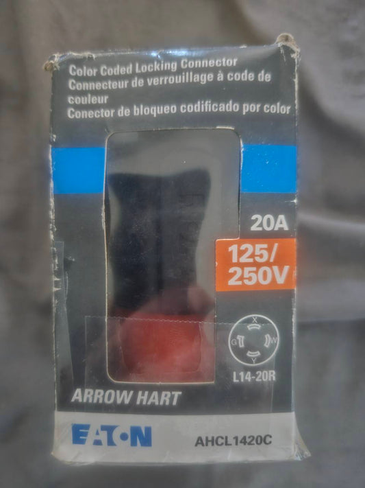 Actual Eaton Arrow Hart AHCL1420C locking connector package front