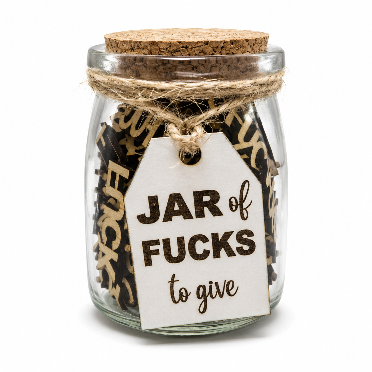 Funny Adult Decor - Strong humor gift - Jar of F^cks