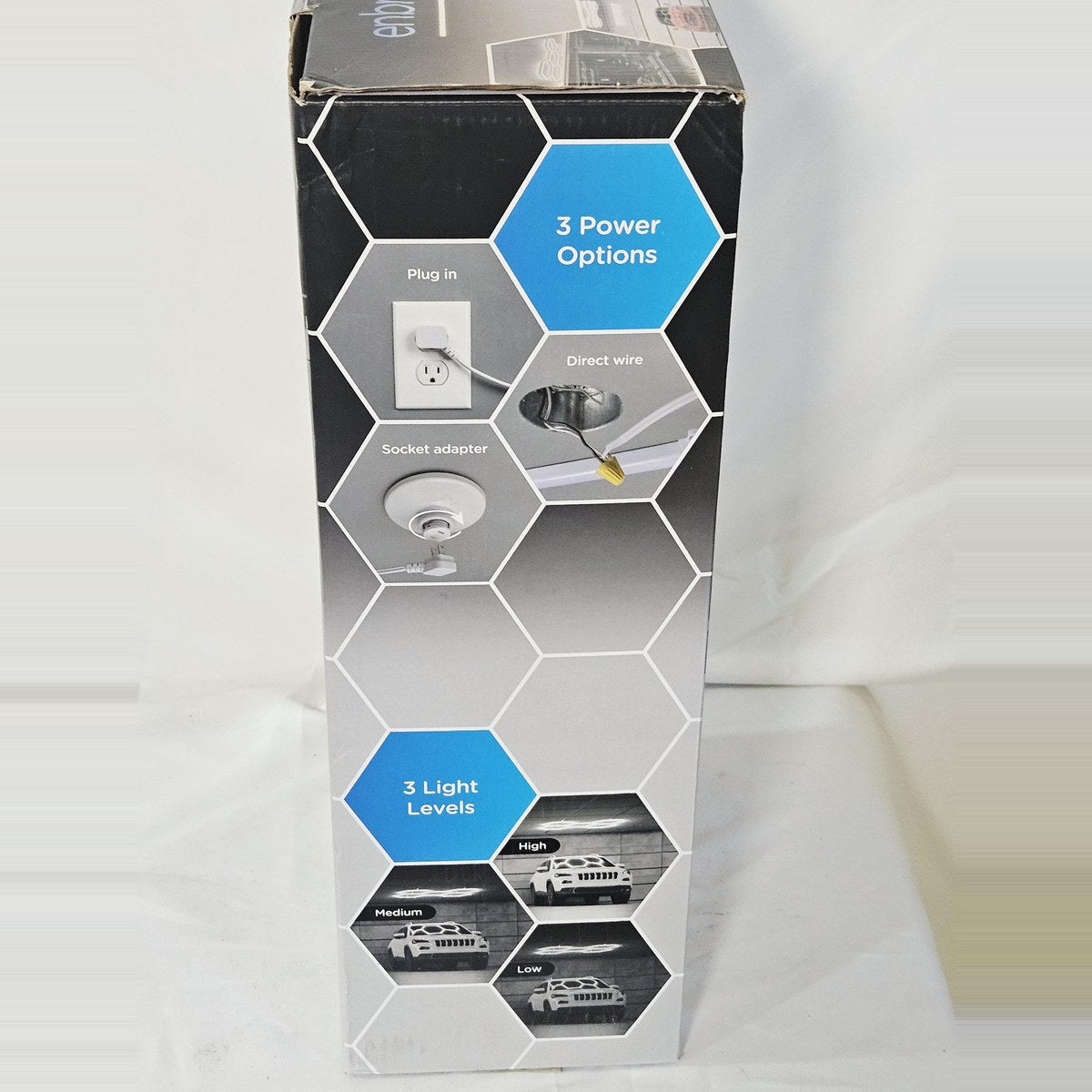 Enbrighten hex lights power options and light levels