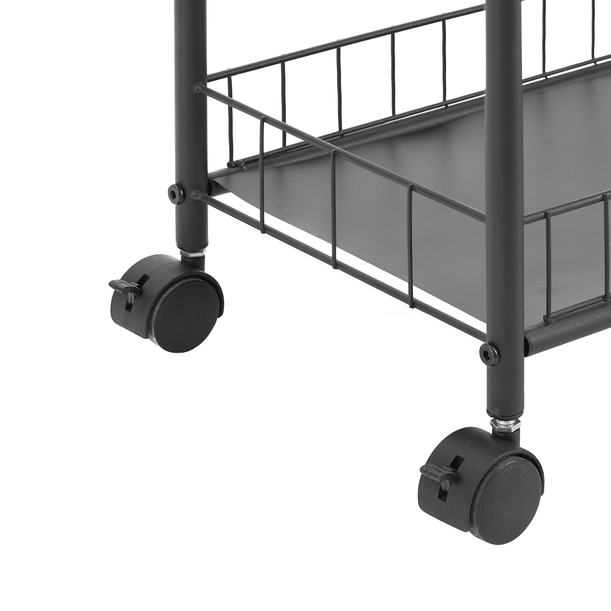 6 Tier Slim Rolling Storage Cart, Mobile Shelving Unit With Wheels, Metal Wire