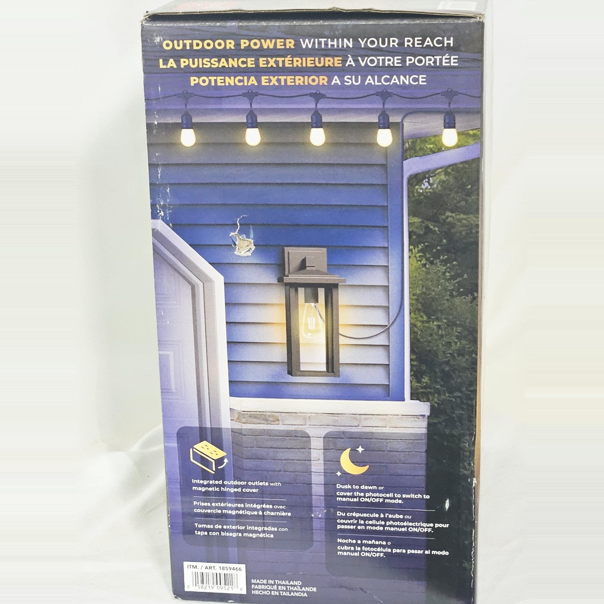 Globe Electric sconce box side