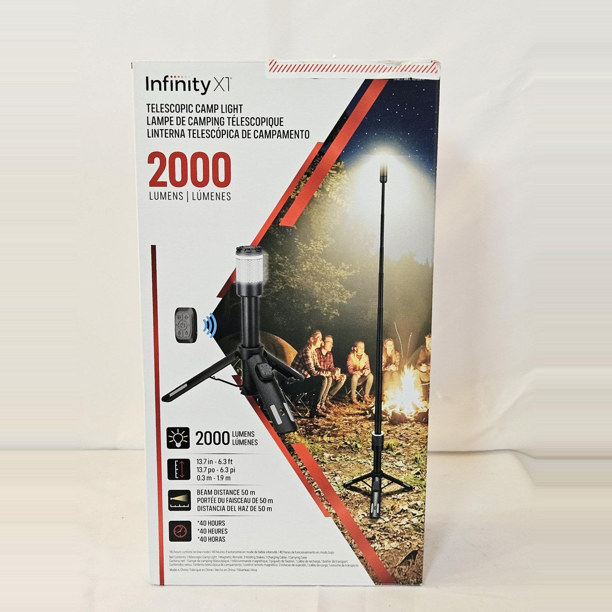 Infinity X1 Telescopic Camp Light box front