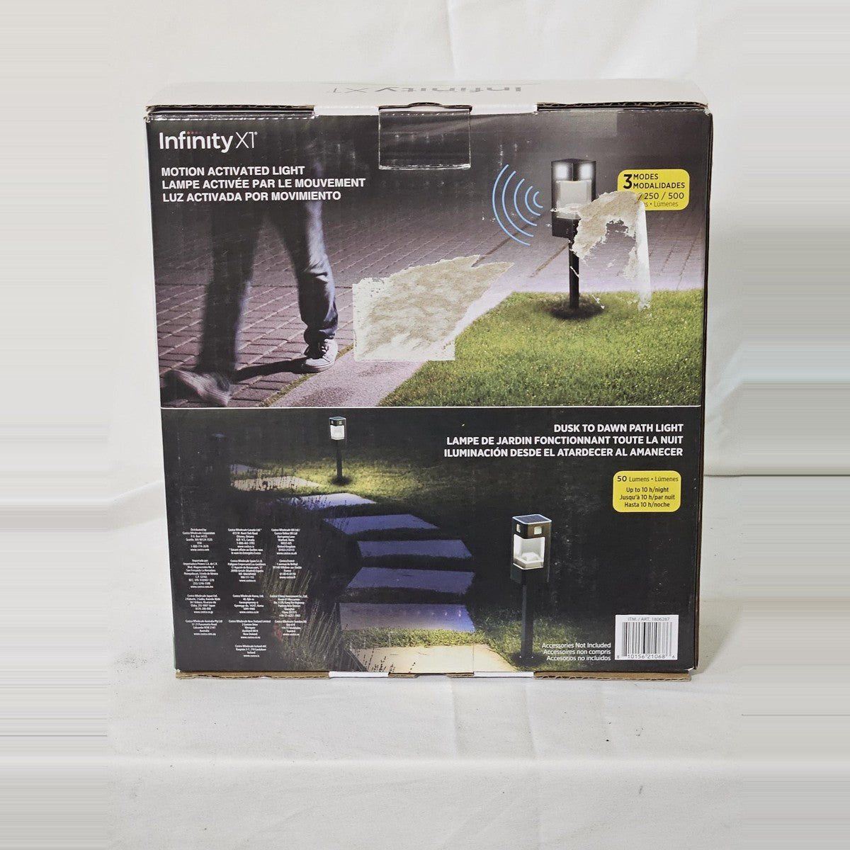 Infinity X1 path lights box back