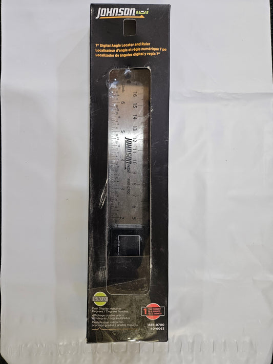 Johnson 7-inch digital angle locator front packaging