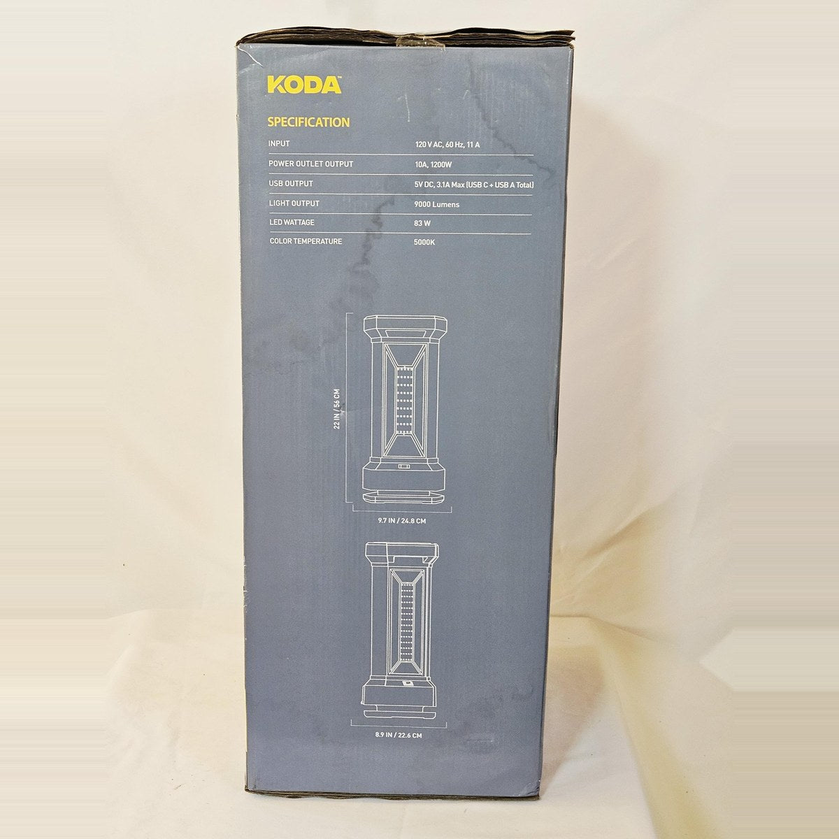 KODA Tower Work Light specifications