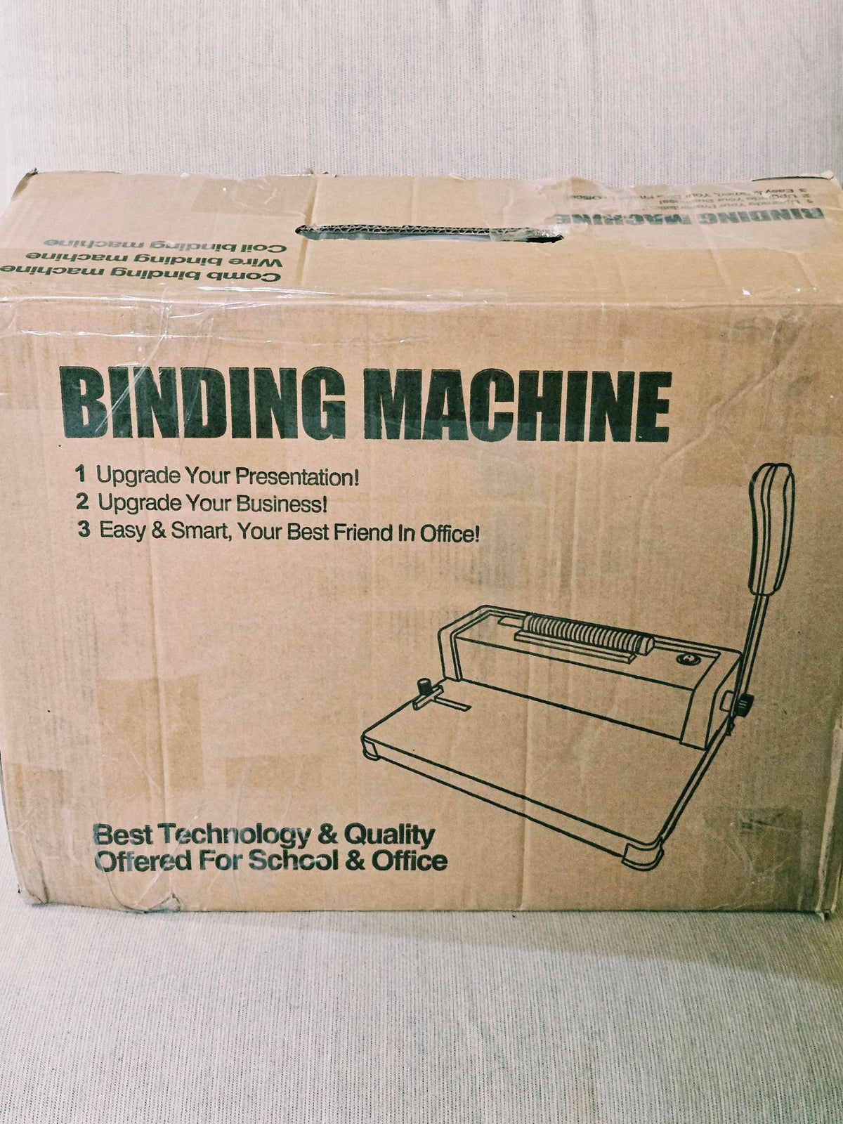 Original shipping carton with shelf wear