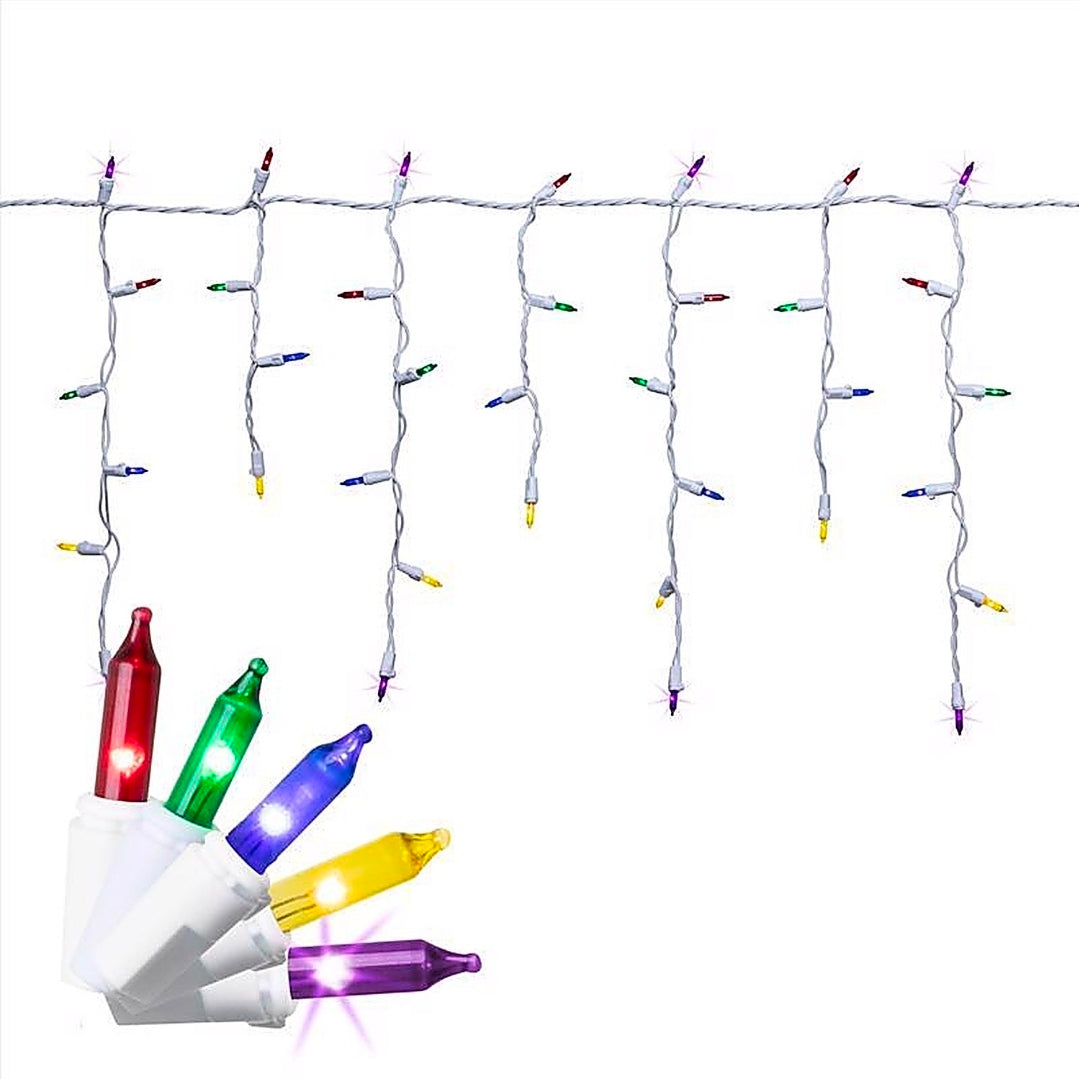 Celebrations 100ct Multi-Icicle-Style Mini Light String, 6 ft.
