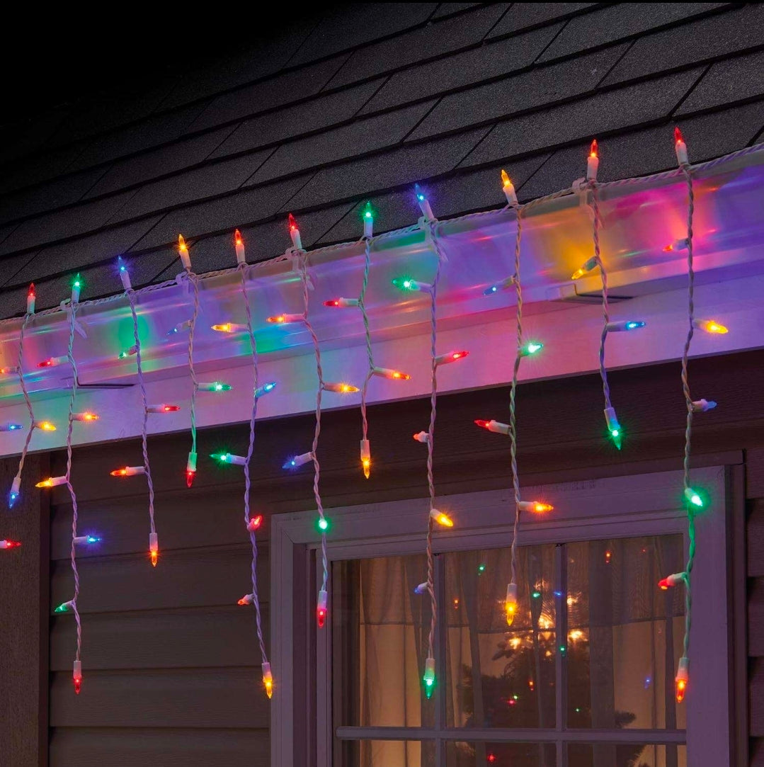 Celebrations 100ct Multi-Icicle-Style Mini Light String, 6 ft.