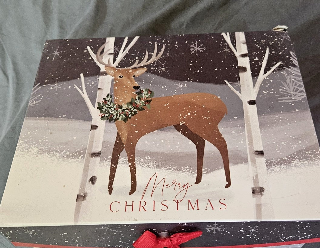 Reindeer Merry Christmas Nesting Gift Box