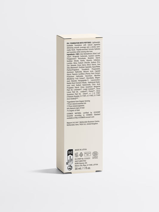 Peptide Skin-Perfecting Foundation - 25 Medium Warm | Medium Skin, Golden Undertone