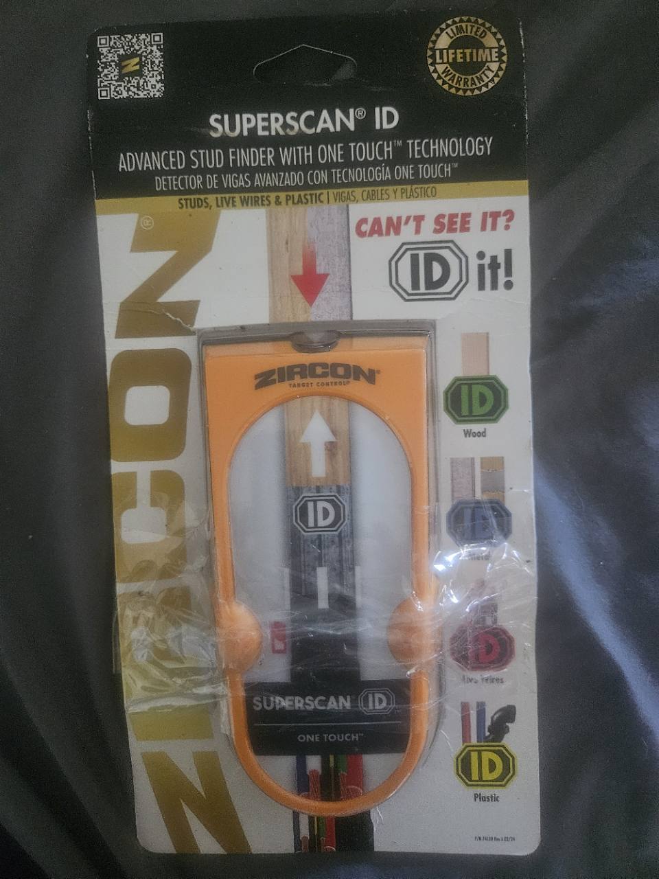 Zircon SuperScan ID actual open-box front packaging